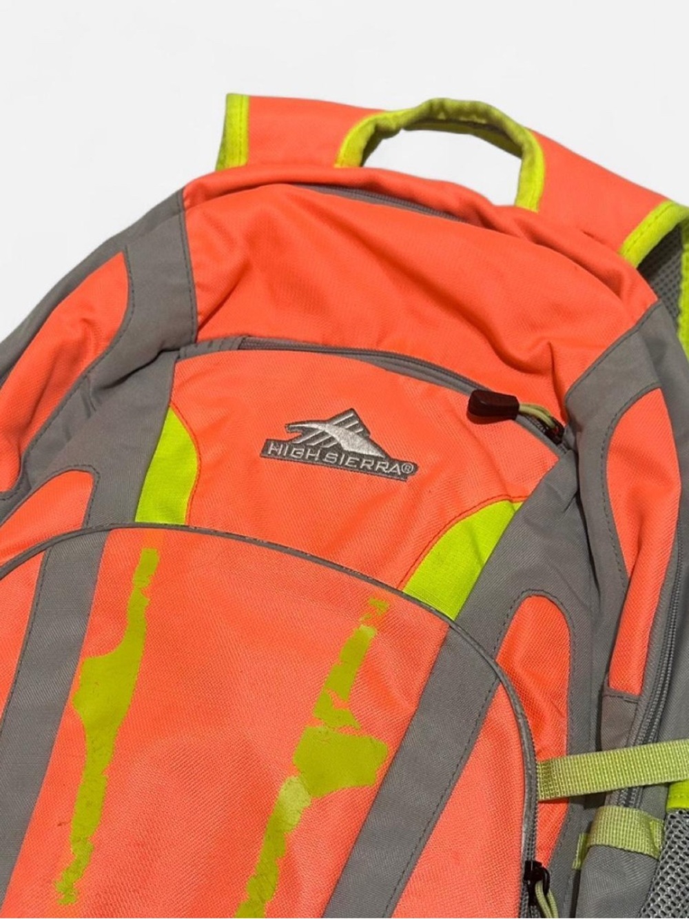 High Sierra Orange & Green Backpack
